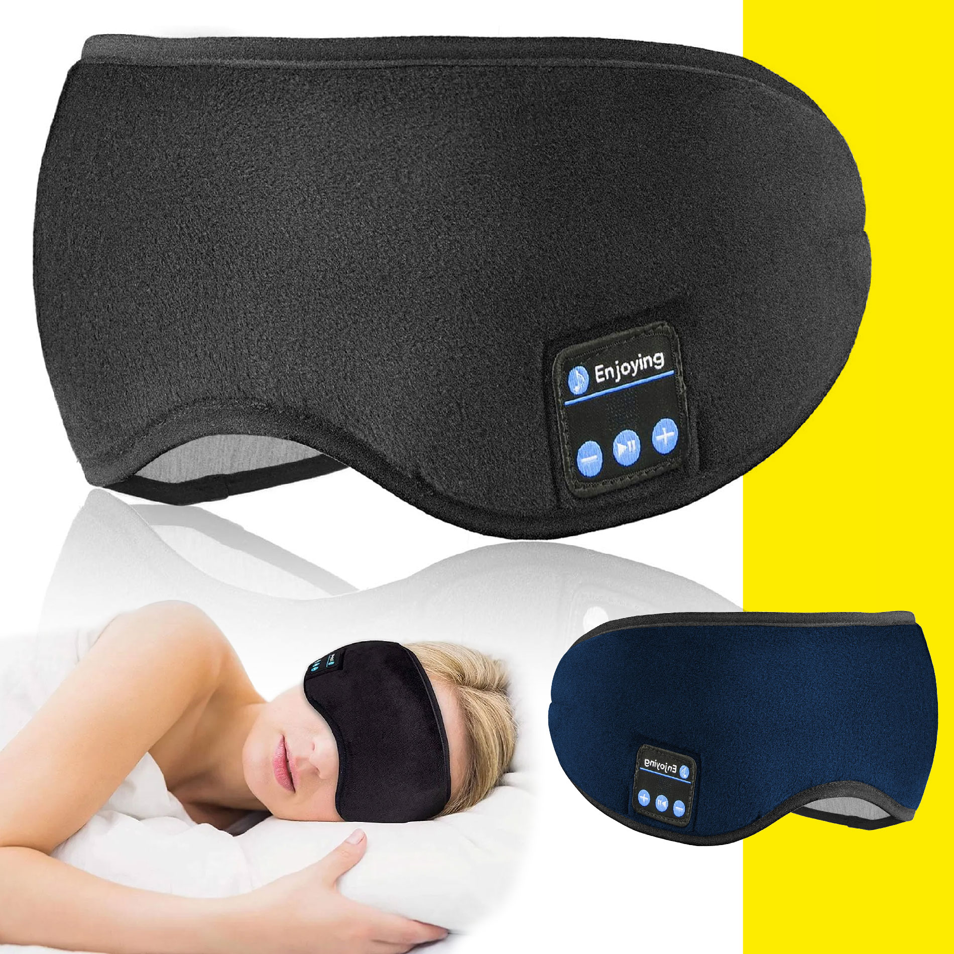 Vista 4 de Antifaz De Dormir Auriculares Bluetooth